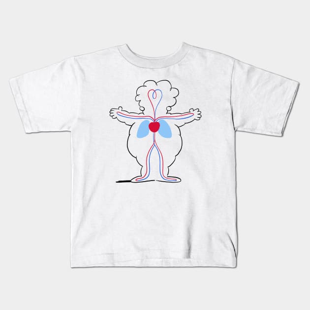 Circulation 04 Kids T-Shirt by ThirteenthFloor